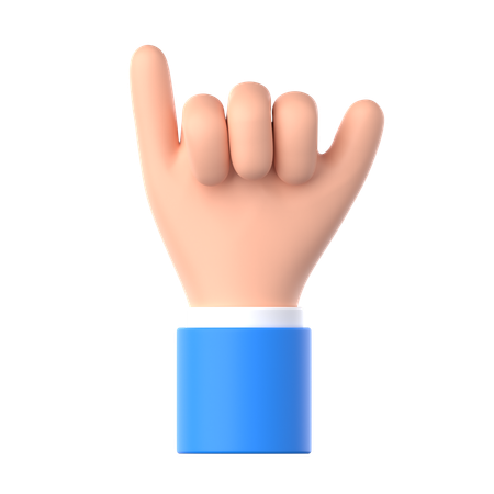 Call Hand Gesture  3D Icon