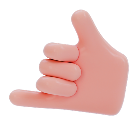 Call Hand Gesture  3D Icon