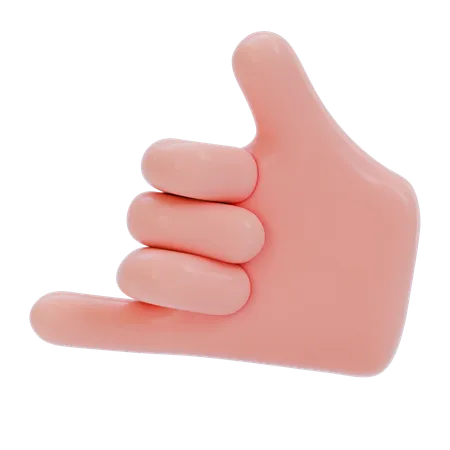 Call Hand Gesture  3D Icon