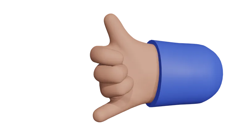 Call hand gesture  3D Icon