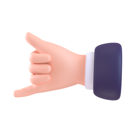 Call Hand Gesture  3D Icon