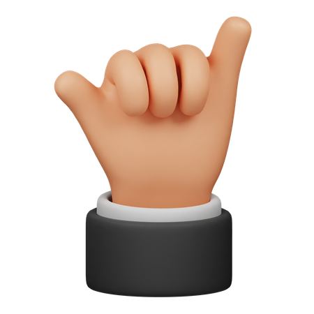 Call Hand Gesture  3D Icon