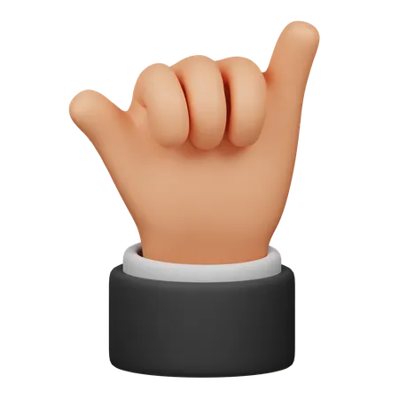 Call Hand Gesture  3D Icon