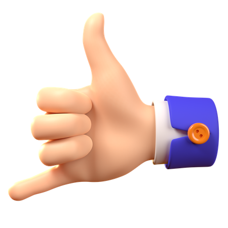 Call Hand Gesture  3D Icon
