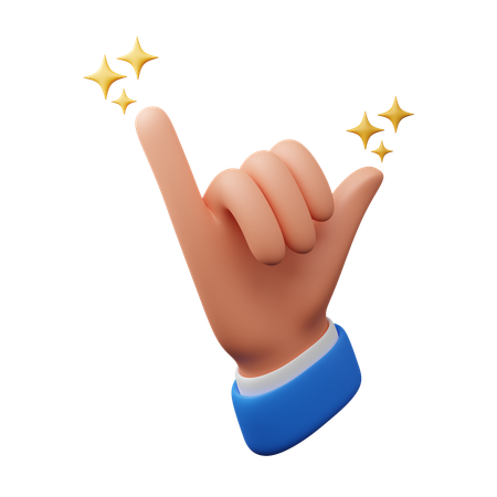 Call hand gesture  3D Icon