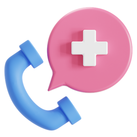 Call hospital  3D Icon