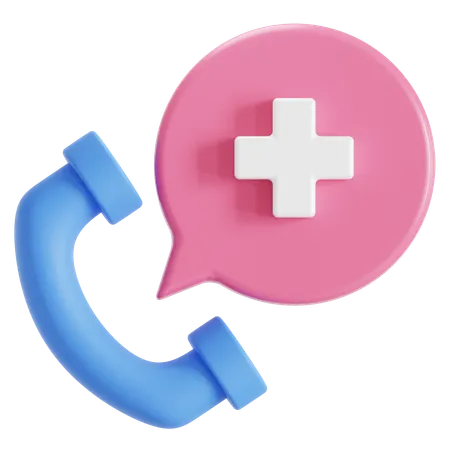 Call hospital  3D Icon