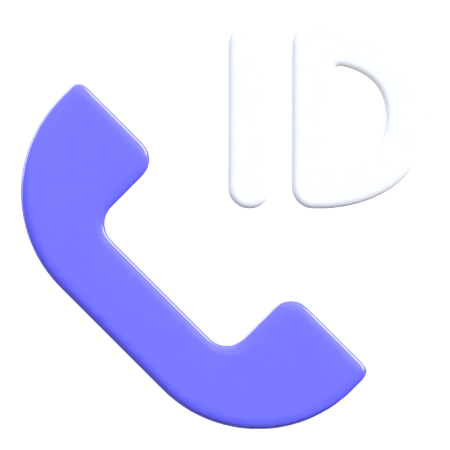 通話ID  3D Icon