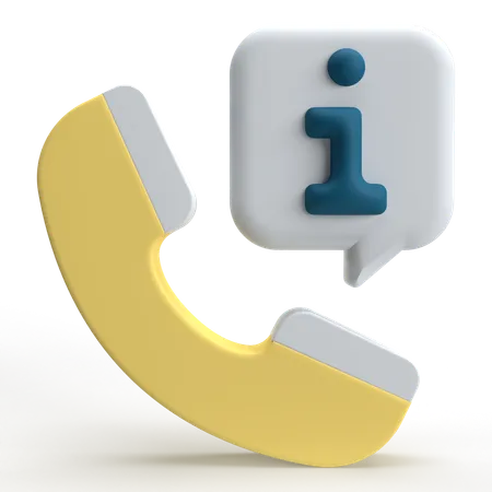 Call Info  3D Icon