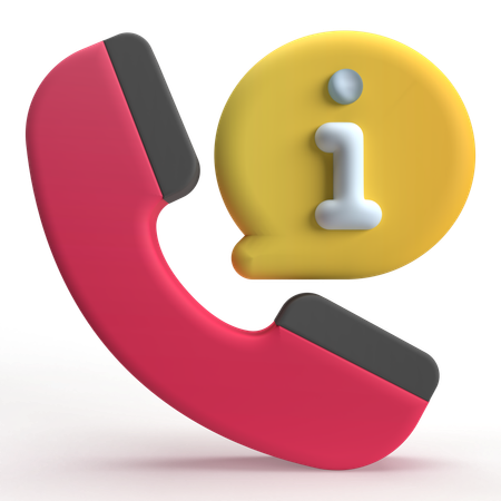 Call Info  3D Icon