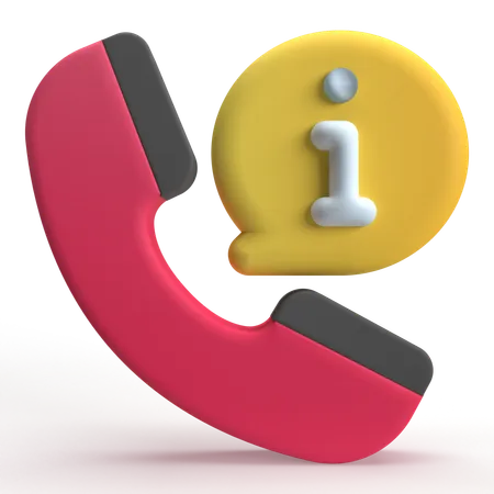 Call Info  3D Icon