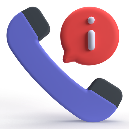 Call Info  3D Icon