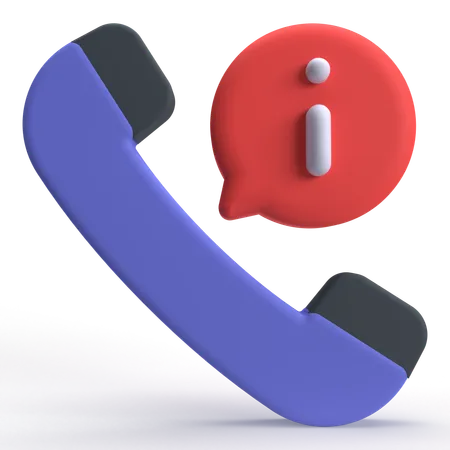 Call Info  3D Icon