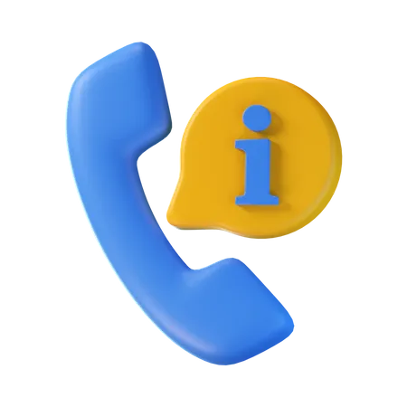 Call Info  3D Icon