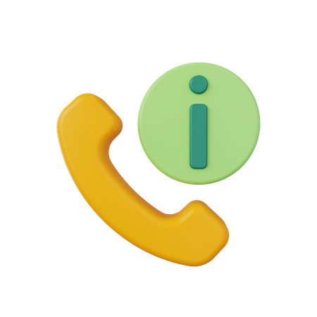 Call Info  3D Icon