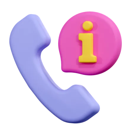 Call Information  3D Icon