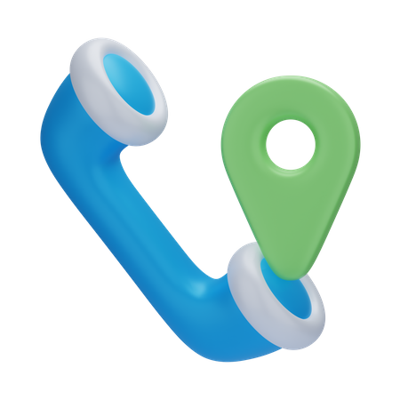 Call Location  3D Icon