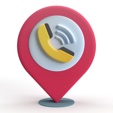 Call Location  3D Icon