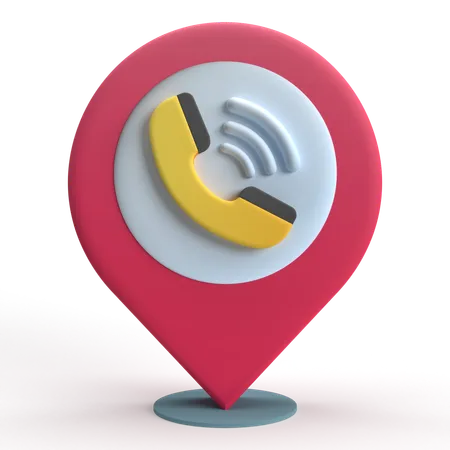 Call Location  3D Icon