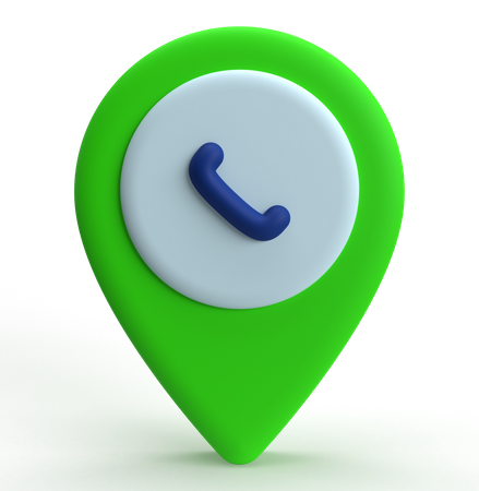 Call Location  3D Icon