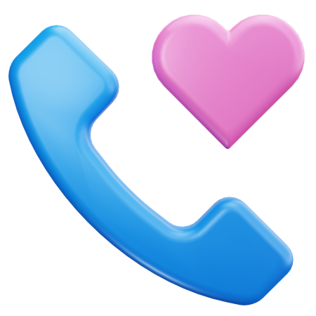 Call Love  3D Icon