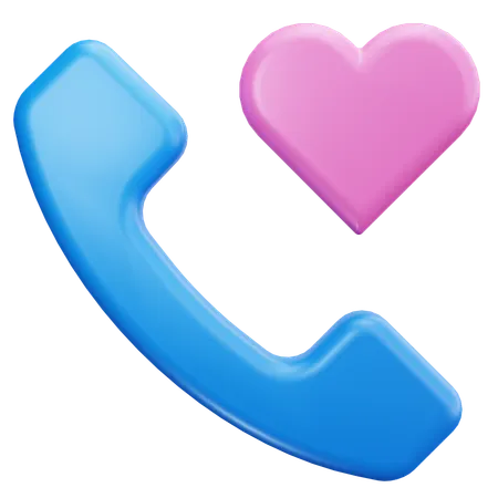 Call Love  3D Icon