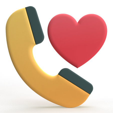 Call Love  3D Icon