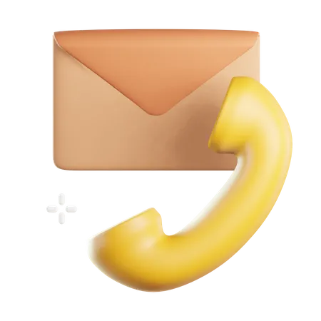 Call Mail  3D Icon