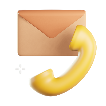 Call Mail  3D Icon