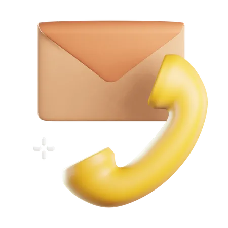 Call Mail 3D Icon