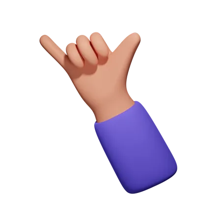 Call Me Gesture  3D Icon