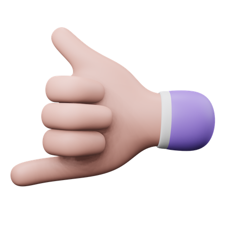 Call Me Gesture  3D Icon