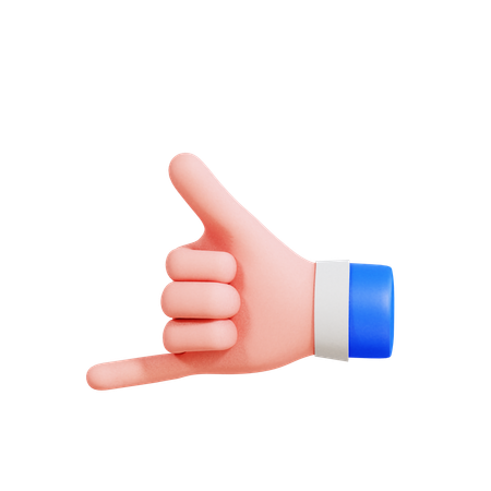 Call Me Gesture  3D Icon