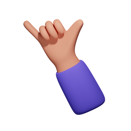 Call Me Gesture  3D Icon