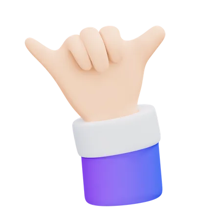 Call Me Gesture  3D Icon