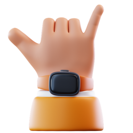 Call Me Hand Gesture  3D Icon