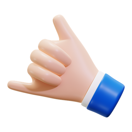 전화해 손짓  3D Icon