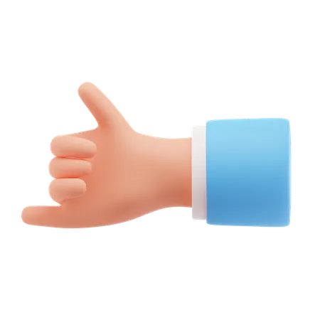전화해 손짓  3D Icon