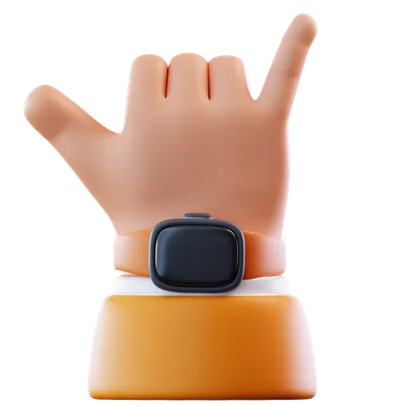 Call Me Hand Gesture  3D Icon