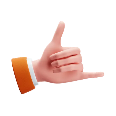 Call Me Hand Gesture  3D Icon