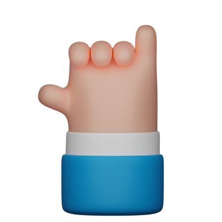 Call Me Hand Gesture  3D Icon