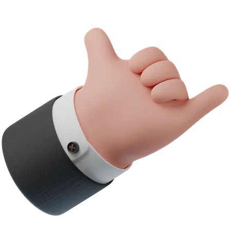 Call Me Hand Gesture  3D Icon