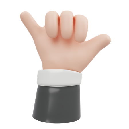 Call me hand gesture  3D Icon