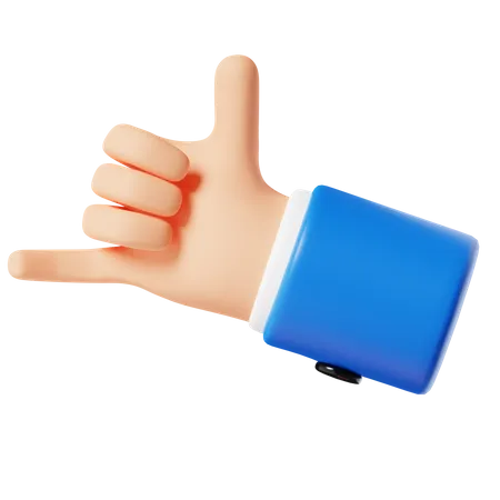 Call Me Hand Gesture 3 D Illustration 3D Icon