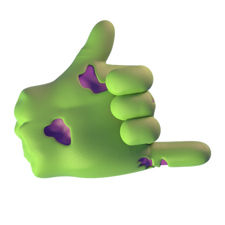 Call Me Zombie Hand 3D Icon