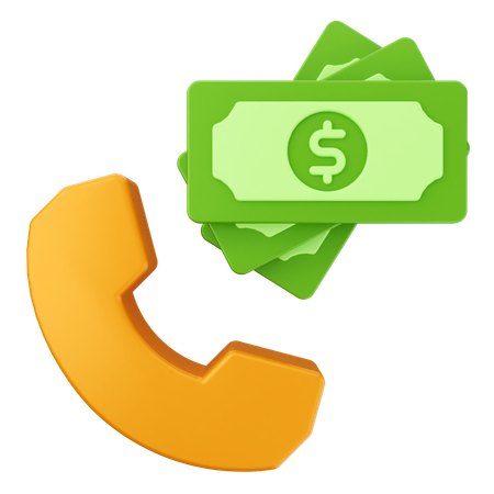 Call Money Finance  3D Icon