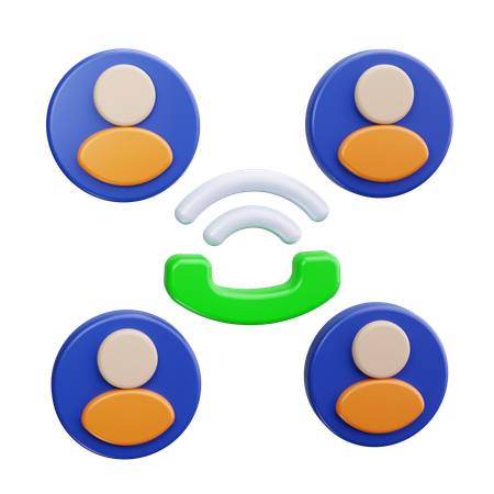 Call Network  3D Icon