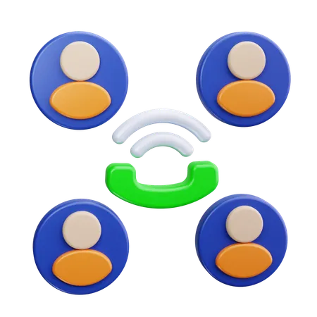 Call Network  3D Icon