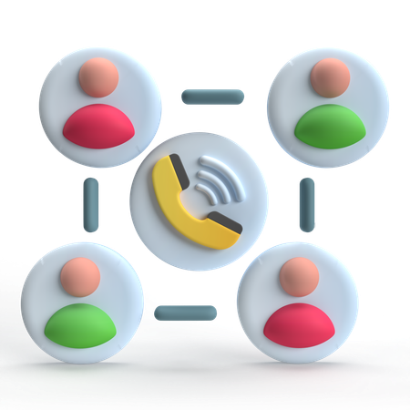 Call Network  3D Icon