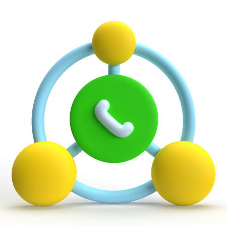 Call Network  3D Icon